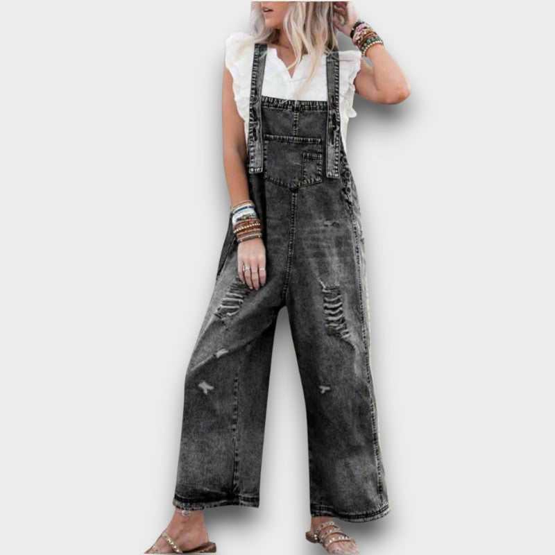 Raina – Vintage Wash Adjustable Jumpsuit